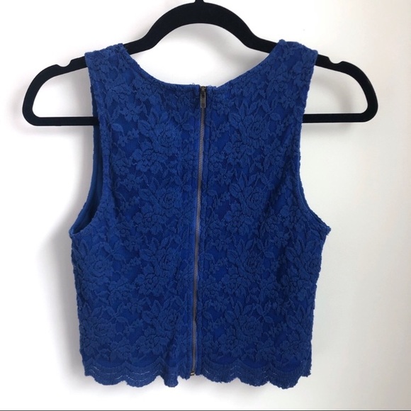 Sugarlips 2 piece tank and skirt set in cobalt blue lace size small - Picture 5 of 8